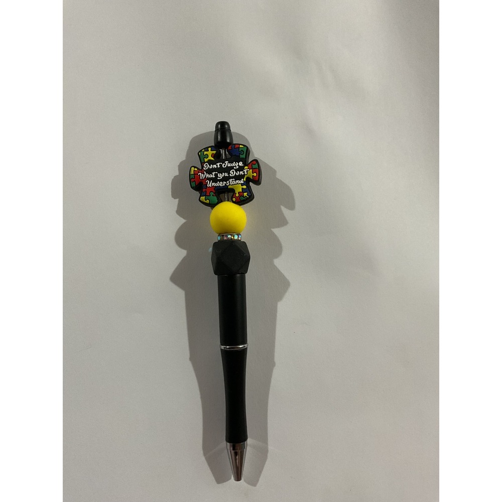 Autism Awareness Beaded Pen Dont Judge What You Dont Understand Puzzle Piece
